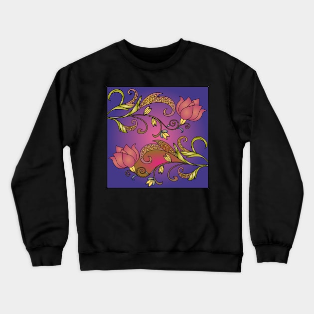 Flowers 654 (Style:3) Crewneck Sweatshirt by luminousstore